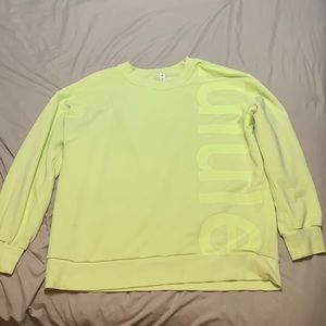 Lululemon neon sweatshirt